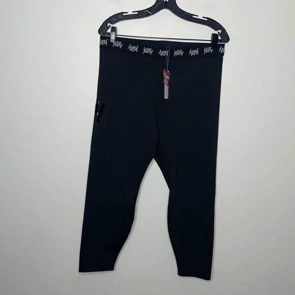 YITTY Womens Size XXL/ 1X Major Label Shaping High Waist Logo Legging Black - Picture 10 of 13